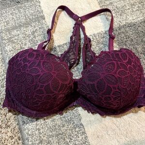 Victoria's Secret Lace Bra in Rich Burgundy